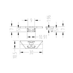 RC-1030 profil üçün tıxac dəsti (2 əd), RC-1030-ECS