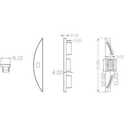 ARC-608FL profil üçün tıxac dəsti (2 əd), ARC-608FL-ECS