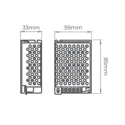 LED lentlər üçün qida bloku 24 V 40 W IP20, S-40-24