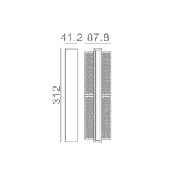 Dekorativ divar bra, Qara, 3,2Вт, 3000K, IP20, FA-442016A-3.2-WW