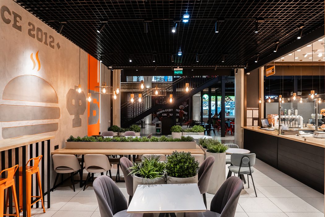 Franklin's Burger burgerxanası üçün işıqlandırma