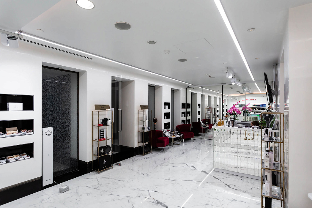 Marcelle Greateau beauty & spa salonu — işıqlandırma