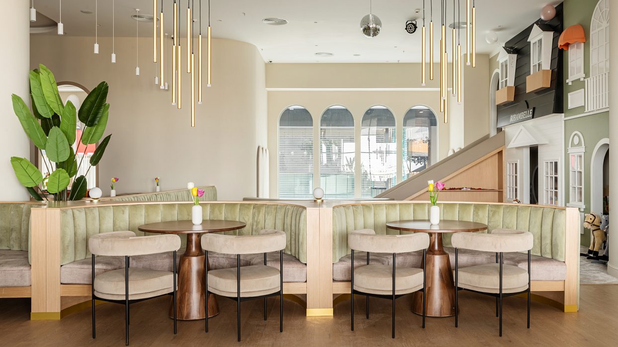 Ribambelle ailə restoranı üçün işıqlandırma